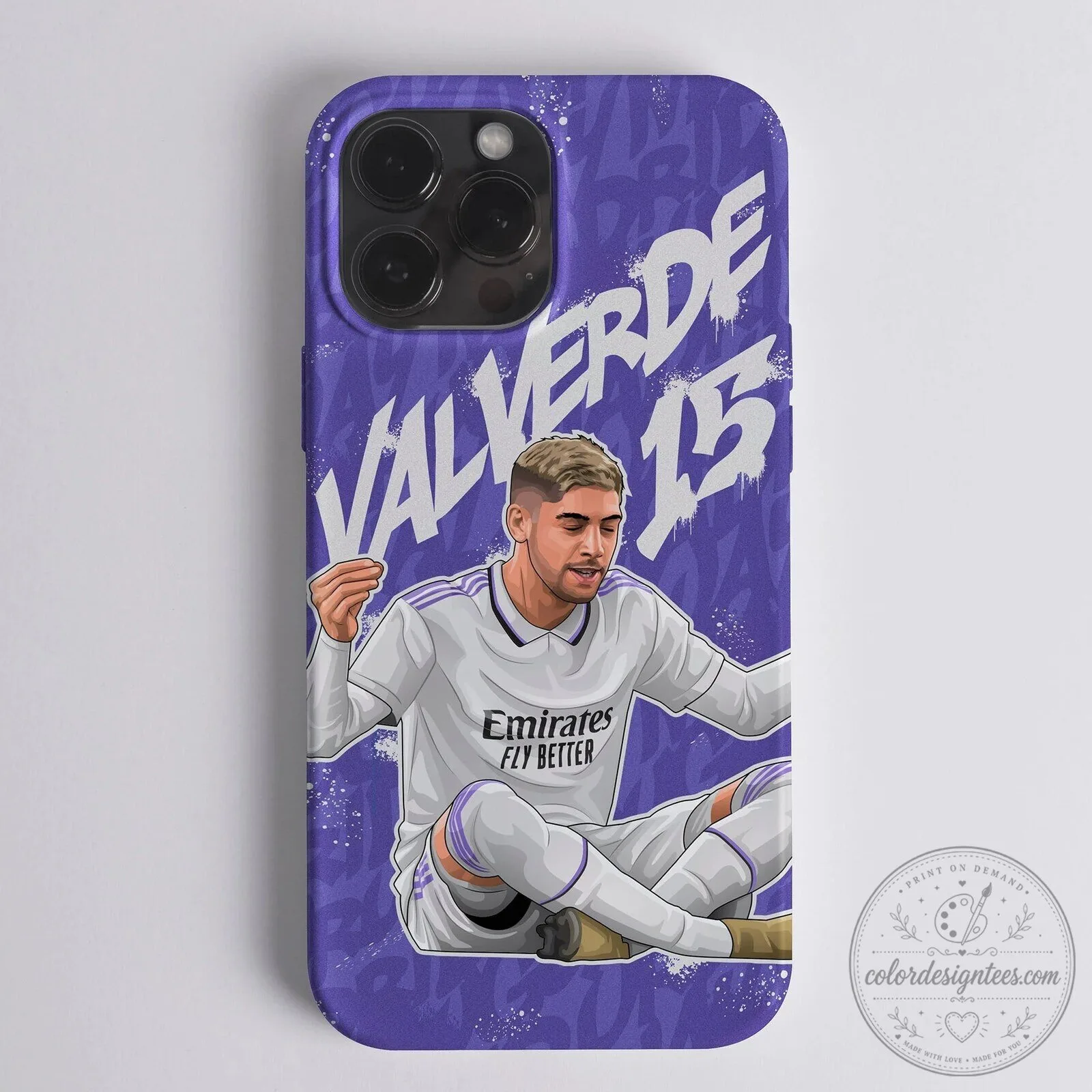 Federico Valverde Real Madrid Number 15 Football Player Phone Case