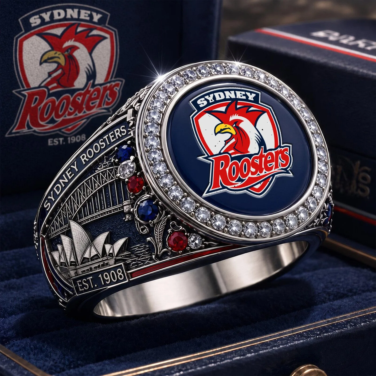 Sydney Roosters National Rugby League Team Championship Ring