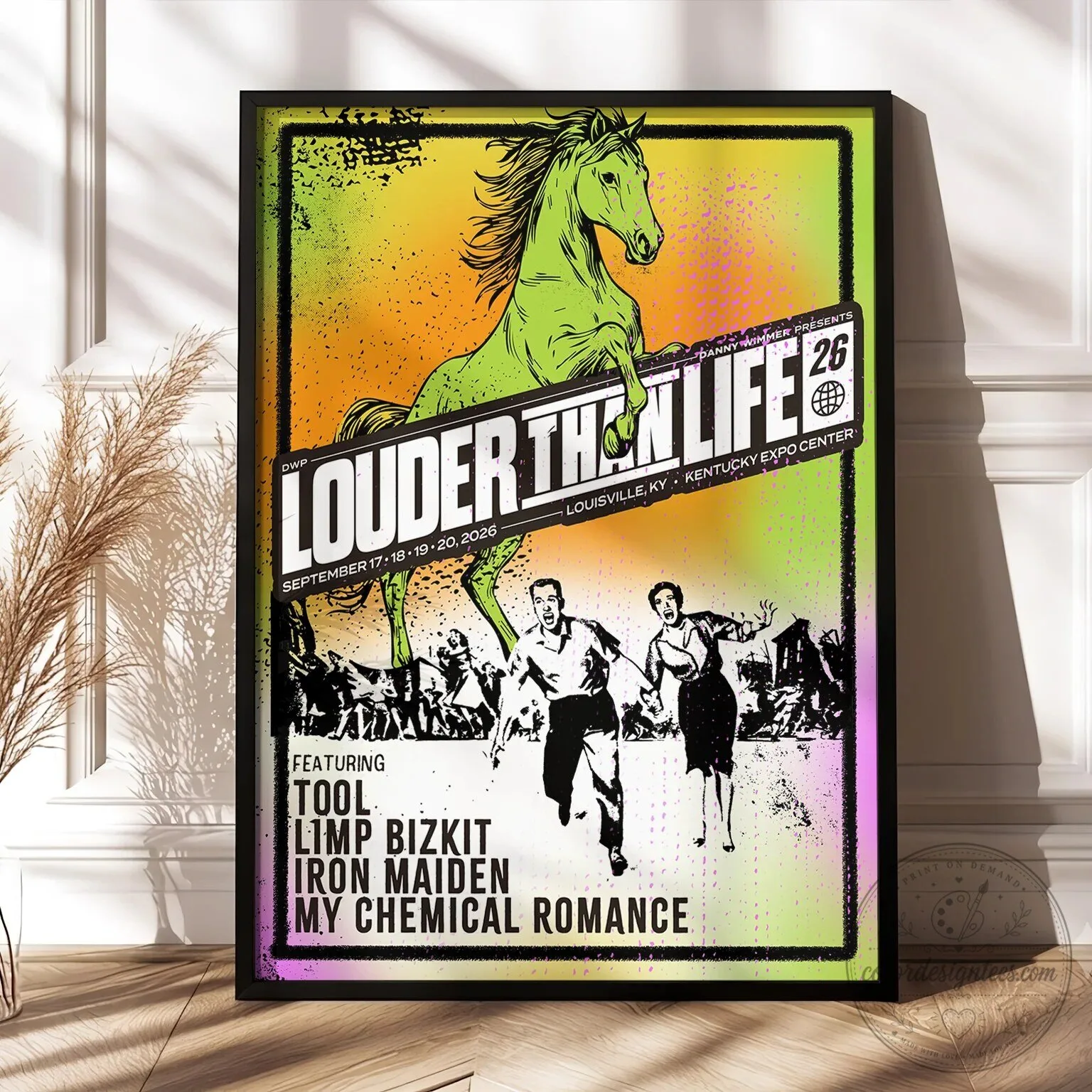 Louder Than Life Festival 2026 Music Concert Poster with Tool and Iron Maiden