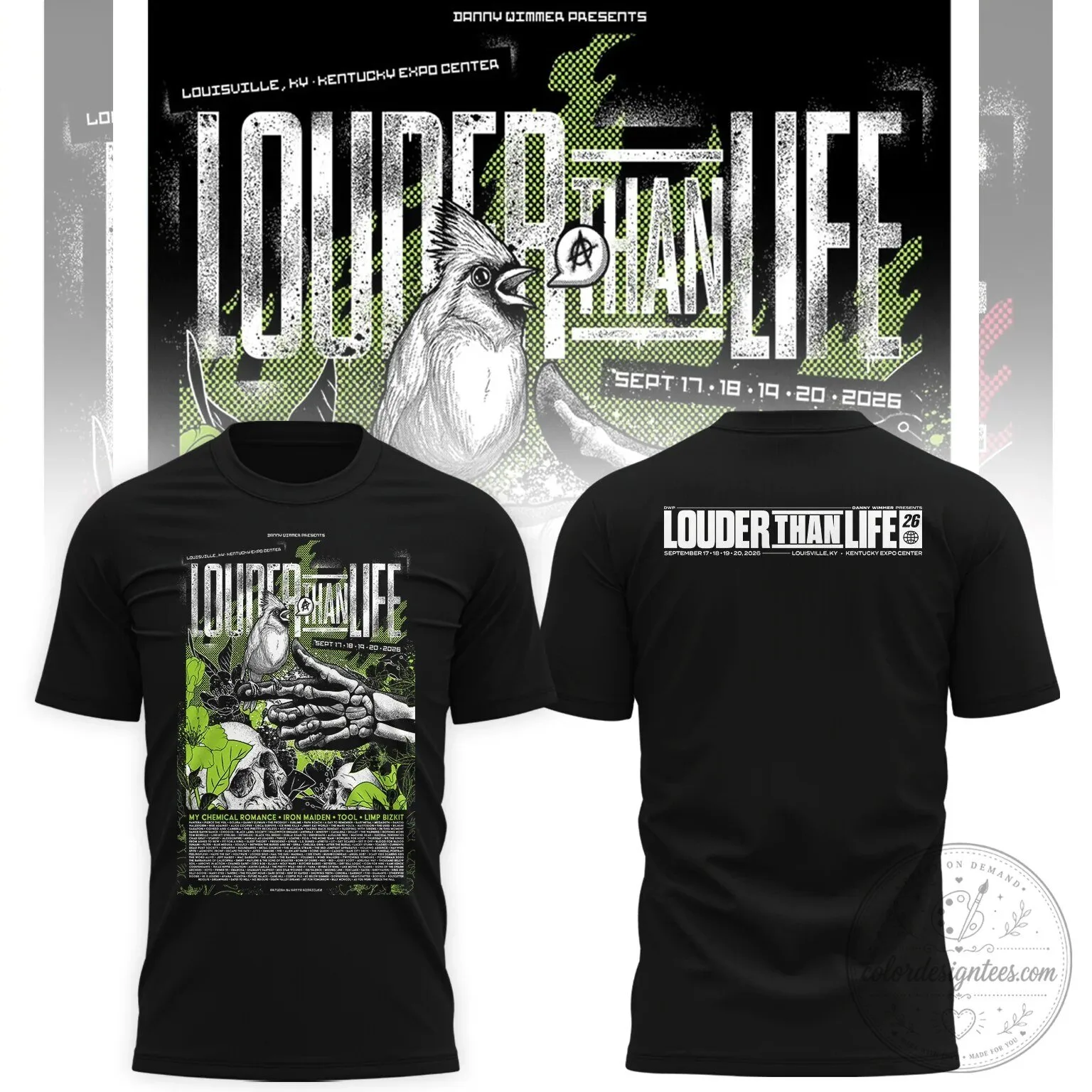 Louder Than Life Festival 2026 Music Event Black Graphic T-Shirt