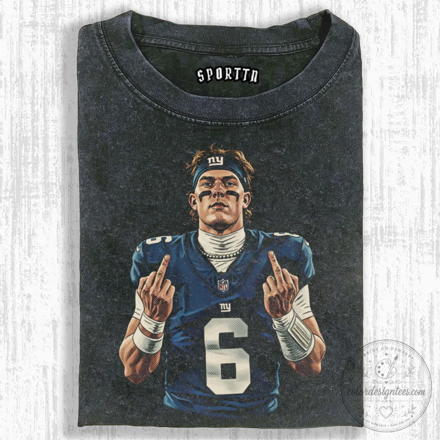 Jaxson Dart New York Giants Football Fan T-Shirt