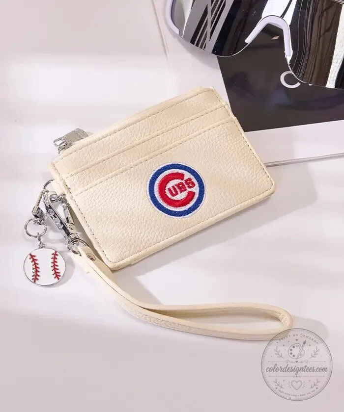 Chicago Cubs Baseball Team Logo Blue Credit Card Holder Wallet 28 Chicago Cubs Baseball Team Logo Blue Credit Card Holder Wallet