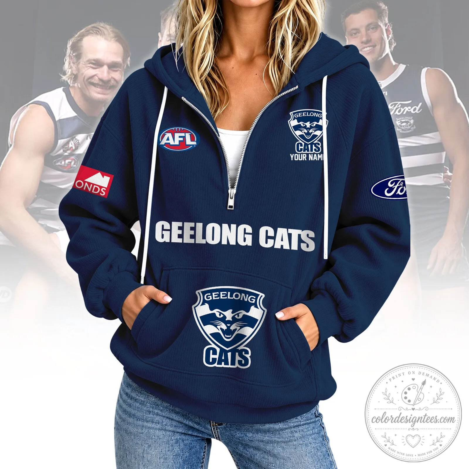 Geelong Cats Football Club Australian Rules Football Team Hoodie