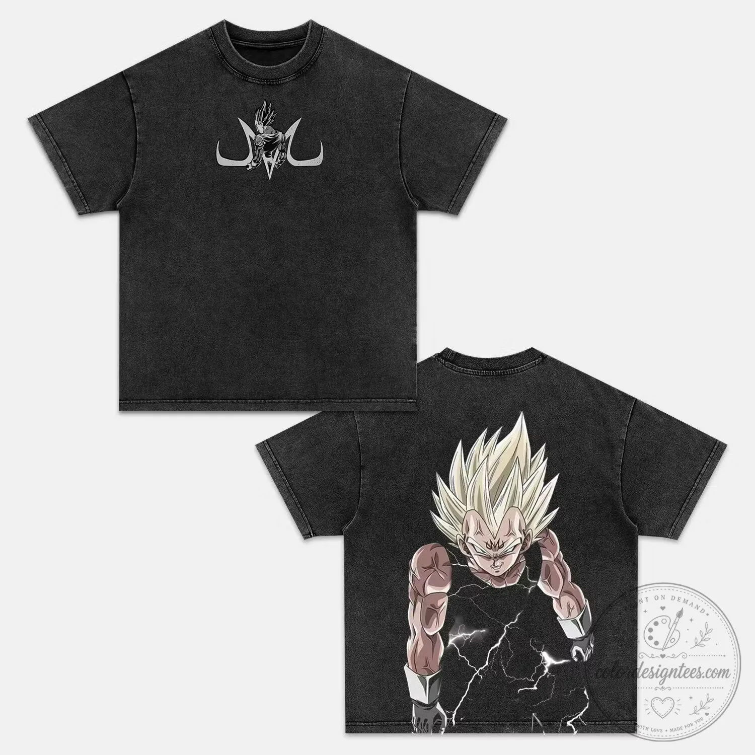 Dragon Ball Z Majin Vegeta Super Saiyan Anime T-Shirt 6 Dragon Ball Z Majin Vegeta Super Saiyan Anime T-Shirt
