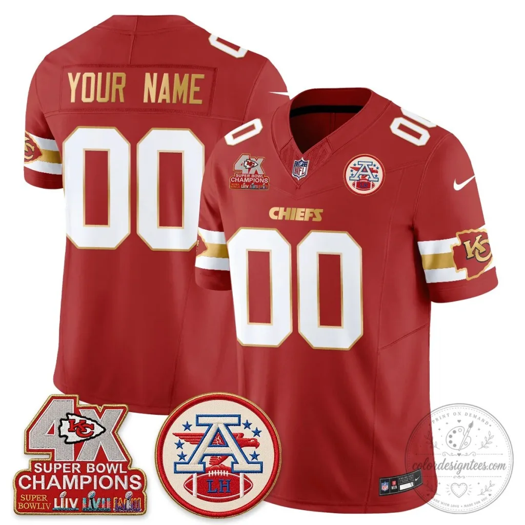 Kansas City Chiefs Super Bowl Champions Gold Edition Vapor Football Jersey Kansas City Chiefs Super Bowl Champions Gold Edition Vapor Football Jersey