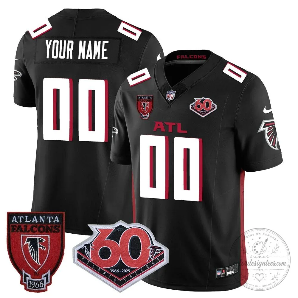 Atlanta Falcons 60th Season Vapor Limited Football Jersey 12 Atlanta Falcons 60th Season Vapor Limited Football Jersey