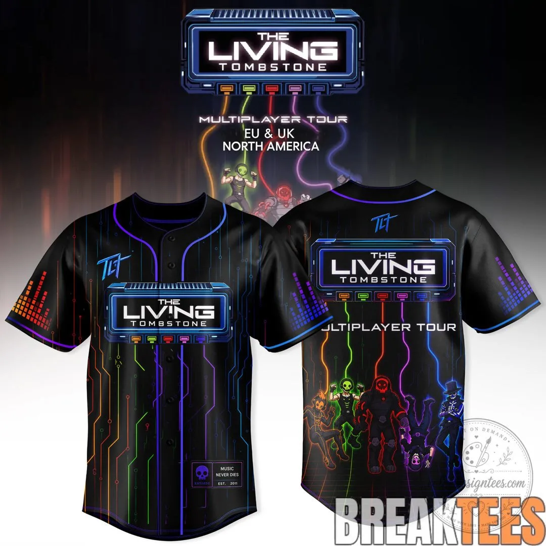 2026 Baseball Jersey for The Living Tombstone Multiplayer Tour