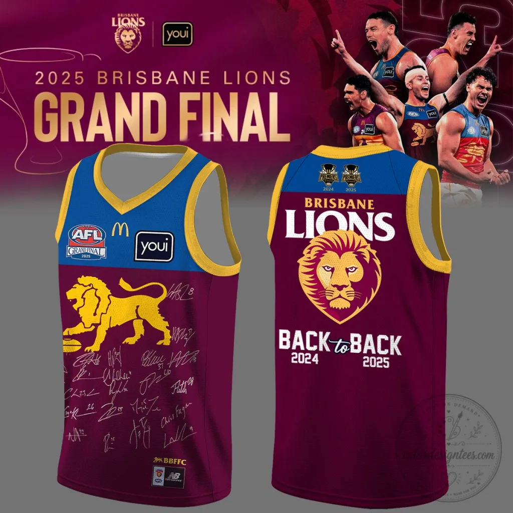 Brisbane Lions Champions JERSEY 2025 ( Signature ) Brisbane Lions Champions JERSEY 2025 ( Signature )