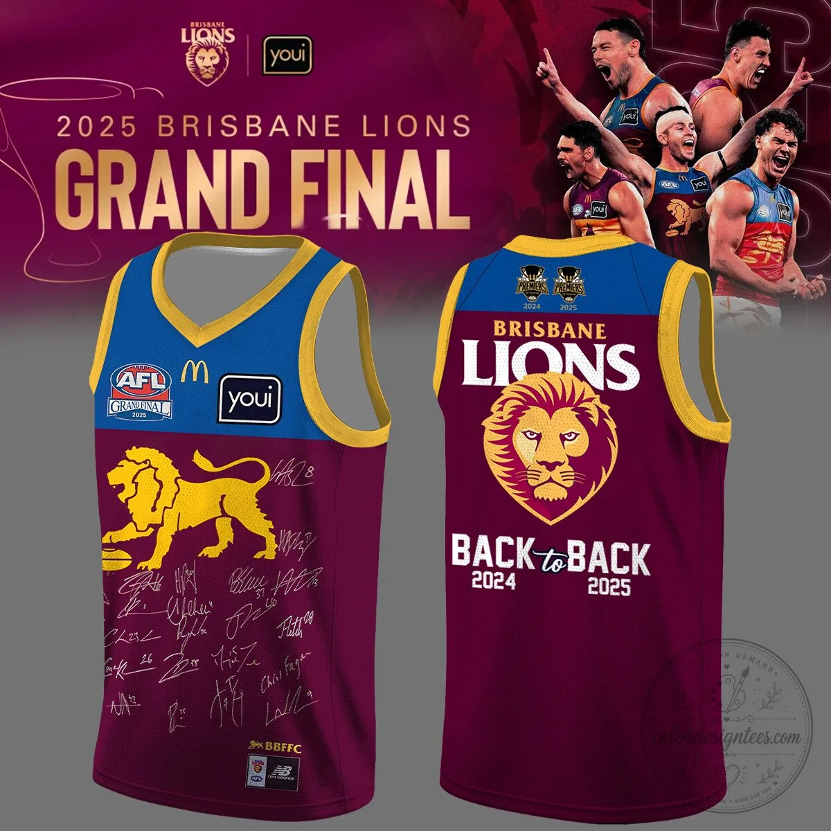 Brisbane Lions Champions JERSEY 2025 ( Signature ) 5 Brisbane Lions Champions JERSEY 2025 ( Signature )