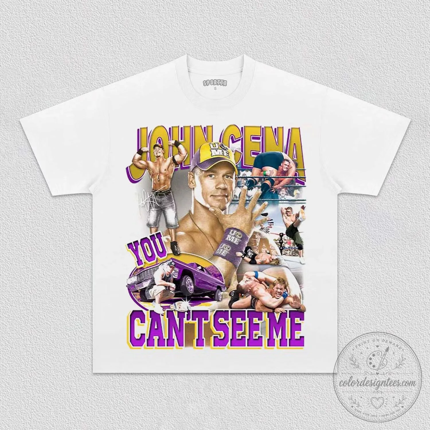 John Cena You Can't See Me WWE Wrestling Fan T-Shirt
