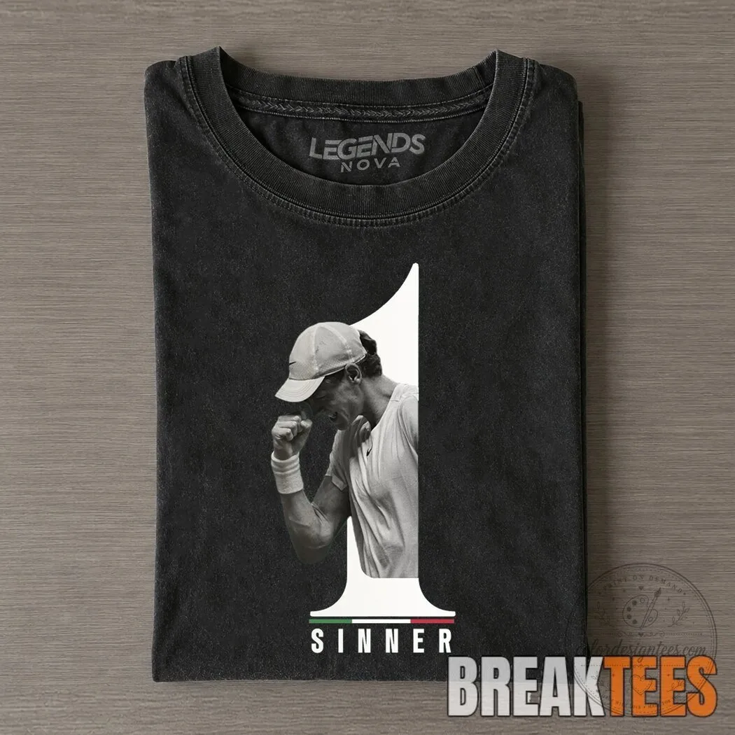 Jannik Sinner Indian Wells Miami Monte Carlo Madrid Tennis T-Shirt 21 Jannik Sinner Indian Wells Miami Monte Carlo Madrid Tennis T-Shirt