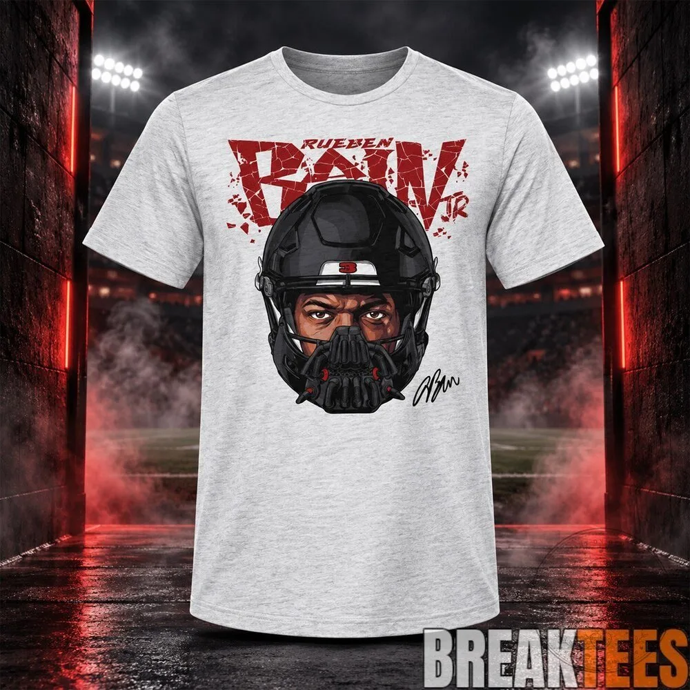 Rueben Bain Jr. Football Player Mask Graphic T-Shirt