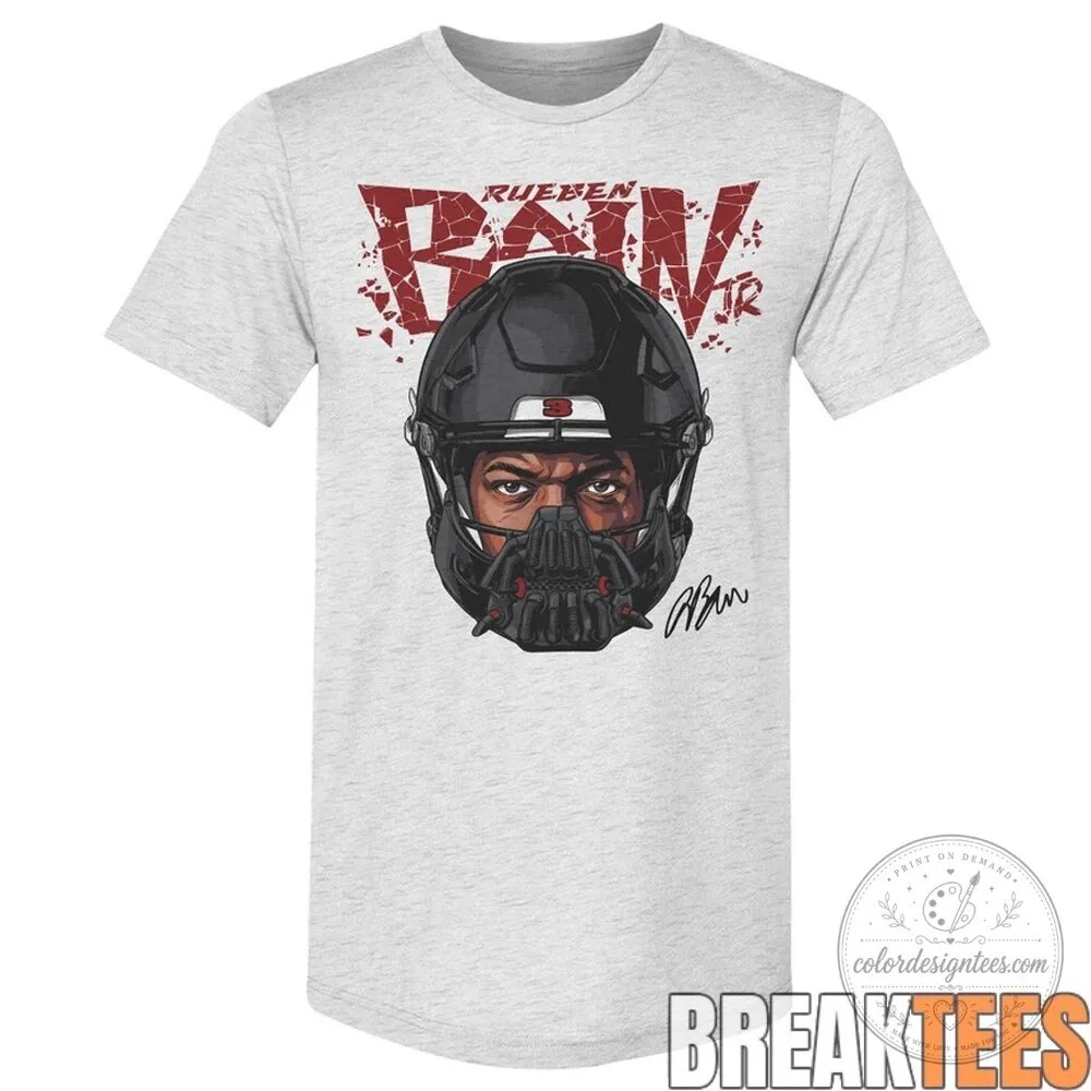 Rueben Bain Jr. Football Player Mask Graphic T-Shirt 8 Rueben Bain Jr. Football Player Mask Graphic T-Shirt