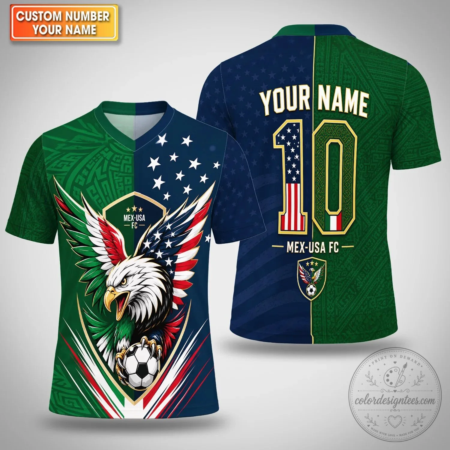 USA Soccer Mexico Eagle Personalized Football Jersey for Men 1 USA Soccer Mexico Eagle Personalized Football Jersey for Men