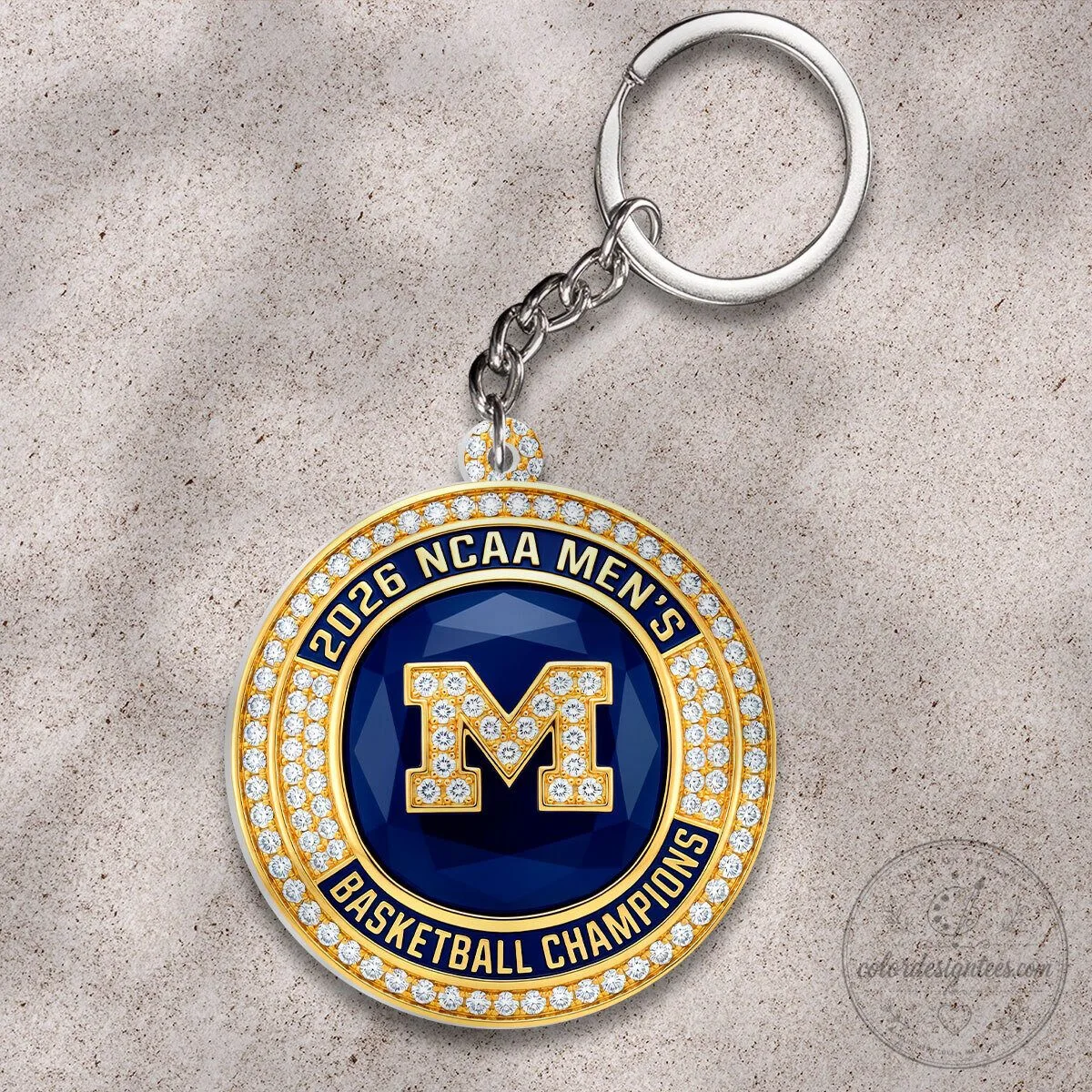 Michigan Wolverines 2026 NCAA Men's Basketball National Champions Keychain