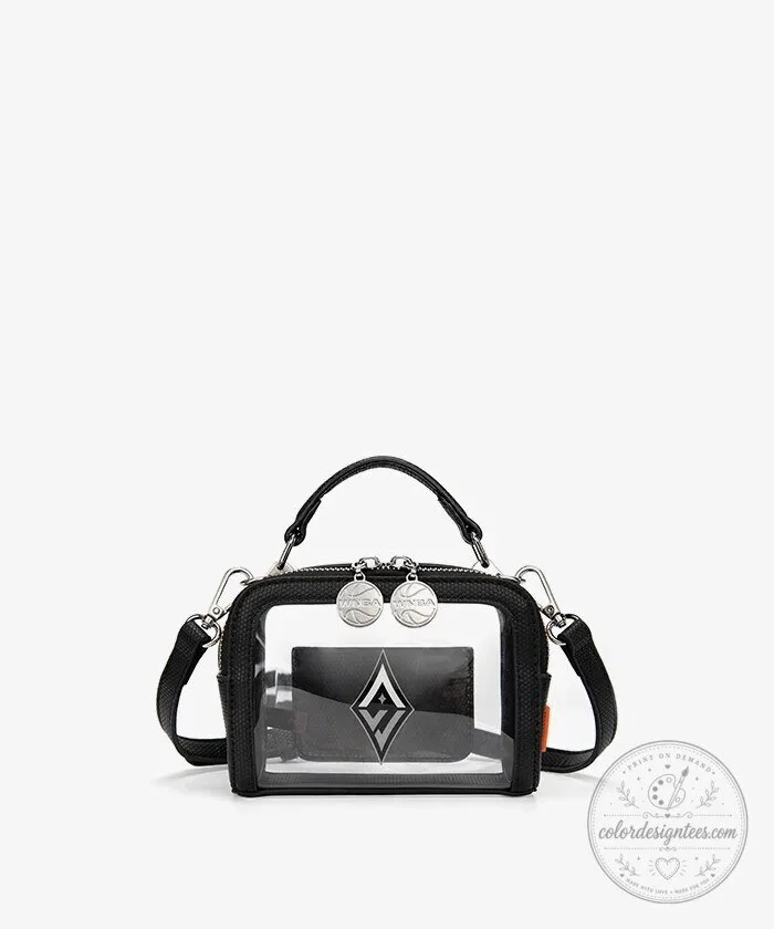 Las Vegas Aces Women's National Basketball Association Clear Crossbody Bag 20 Las Vegas Aces Women