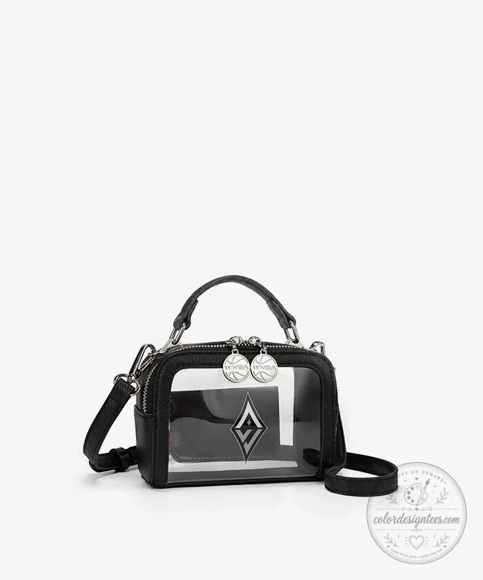 Las Vegas Aces Women's National Basketball Association Clear Crossbody Bag 23 Las Vegas Aces Women