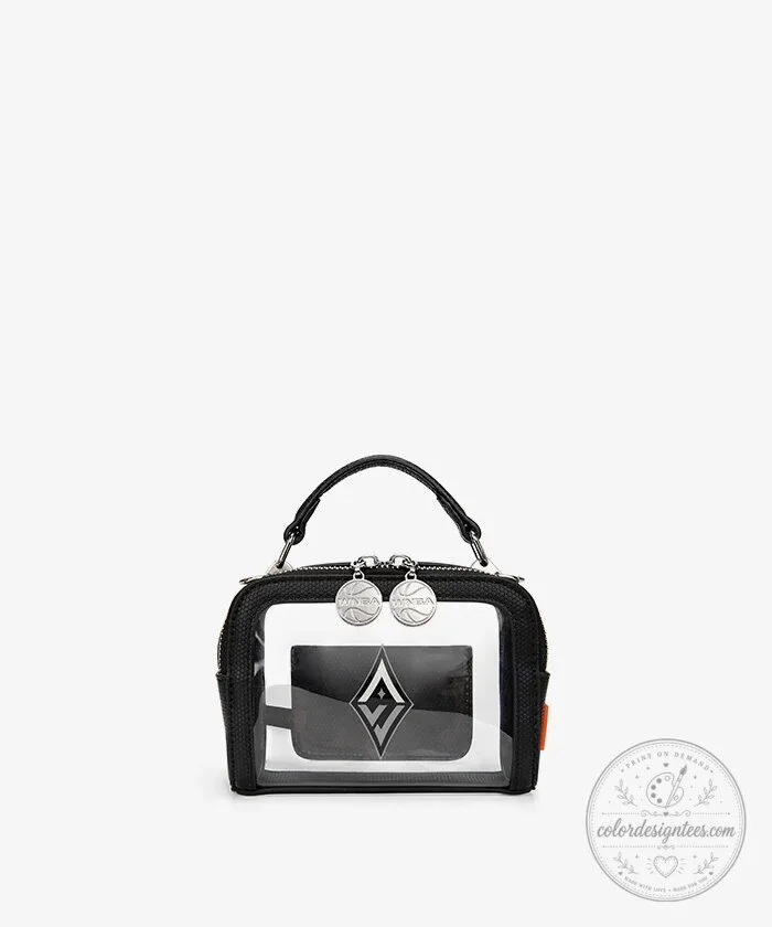 Las Vegas Aces Women's National Basketball Association Clear Crossbody Bag 24 Las Vegas Aces Women