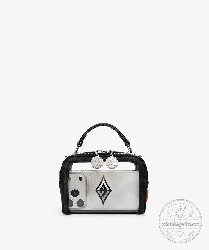 Las Vegas Aces Women's National Basketball Association Clear Crossbody Bag 25 Las Vegas Aces Women