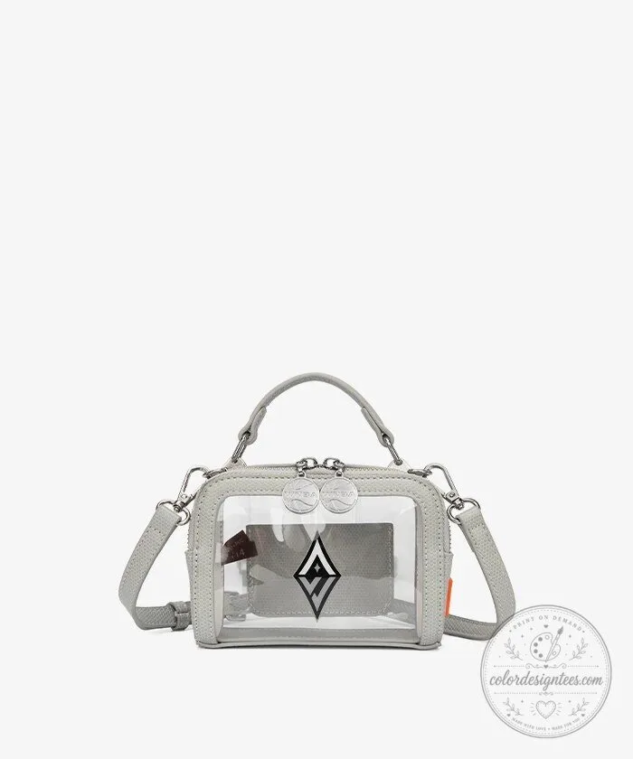 Las Vegas Aces Women's National Basketball Association Clear Crossbody Bag 29 Las Vegas Aces Women
