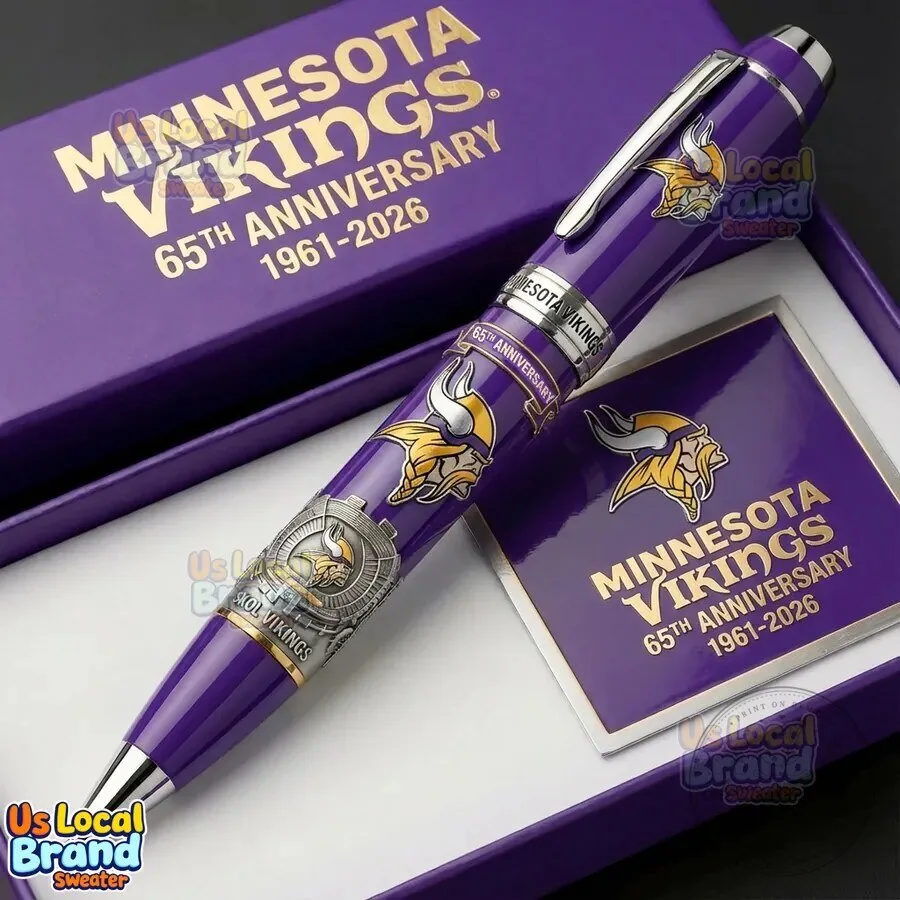 Minnesota Vikings 65th Anniversary 1961-2026 Commemorative Pen