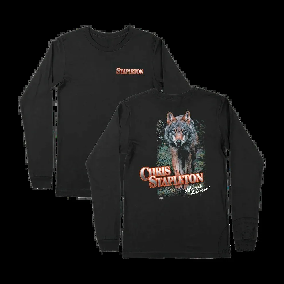 Chris Stapleton All-American Road Show Wolf Long-Sleeve T-Shirt