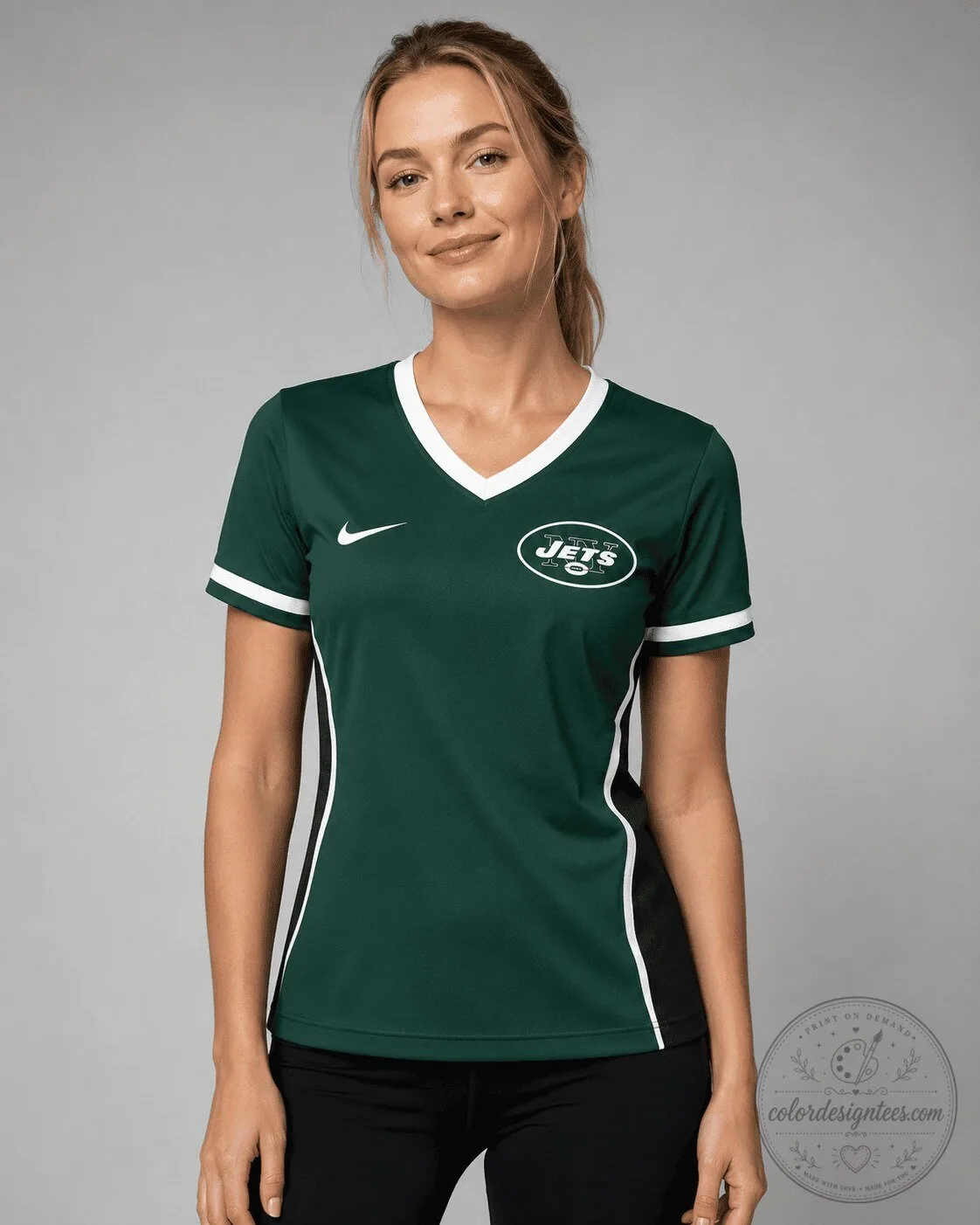 New York Jets National Football League Women's Performance V-Neck T-Shirt