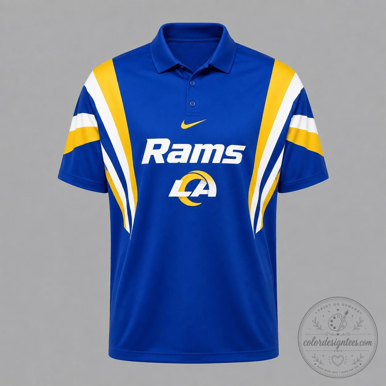 Los Angeles Rams Royal Blue Nike Polo Shirt