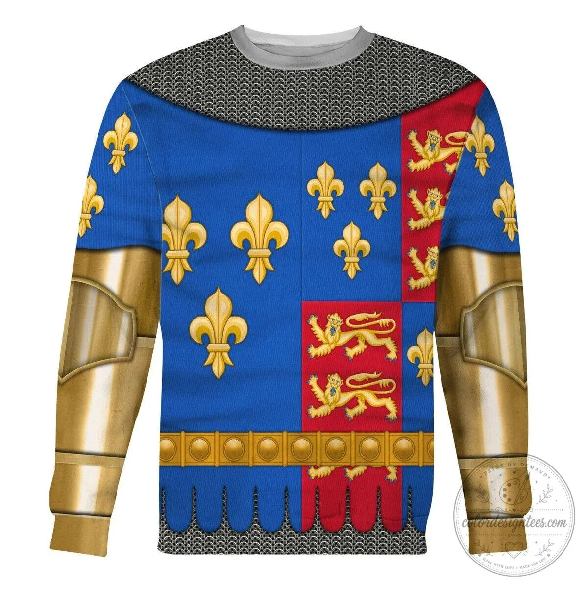 Henry VI of England Royal Armor Medieval Knight Costume Hoodie and Pants Set 18 Henry VI of England Royal Armor Medieval Knight Costume Hoodie and Pants Set