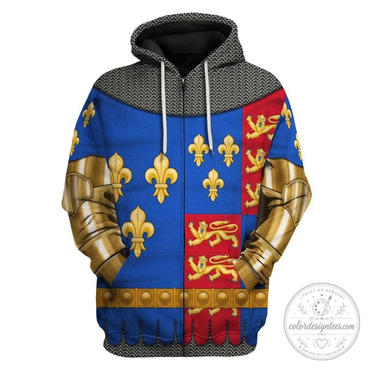 Henry VI of England Royal Armor Medieval Knight Costume Hoodie and Pants Set 20 Henry VI of England Royal Armor Medieval Knight Costume Hoodie and Pants Set