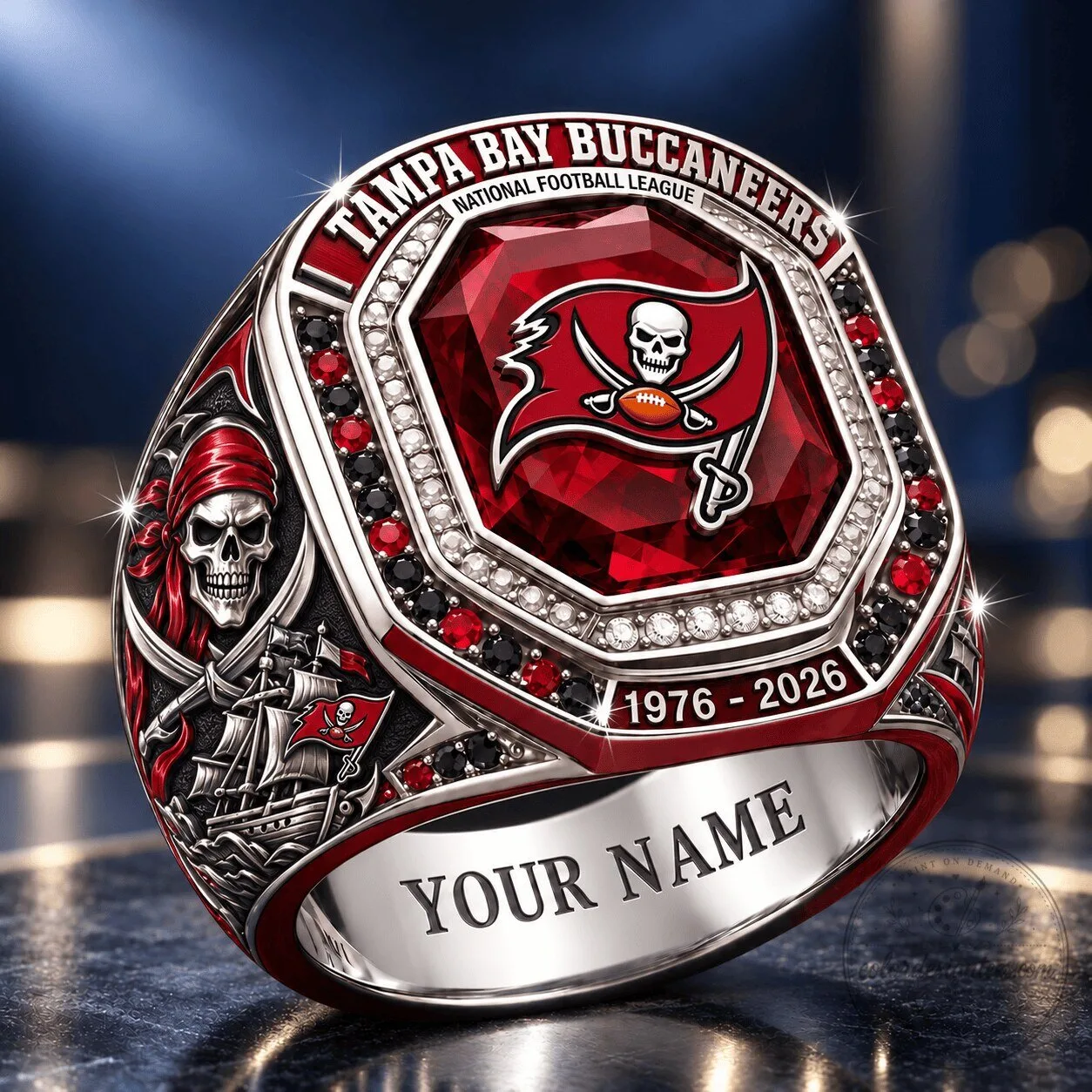 Tampa Bay Buccaneers National Football League Championship Ring Custom Name