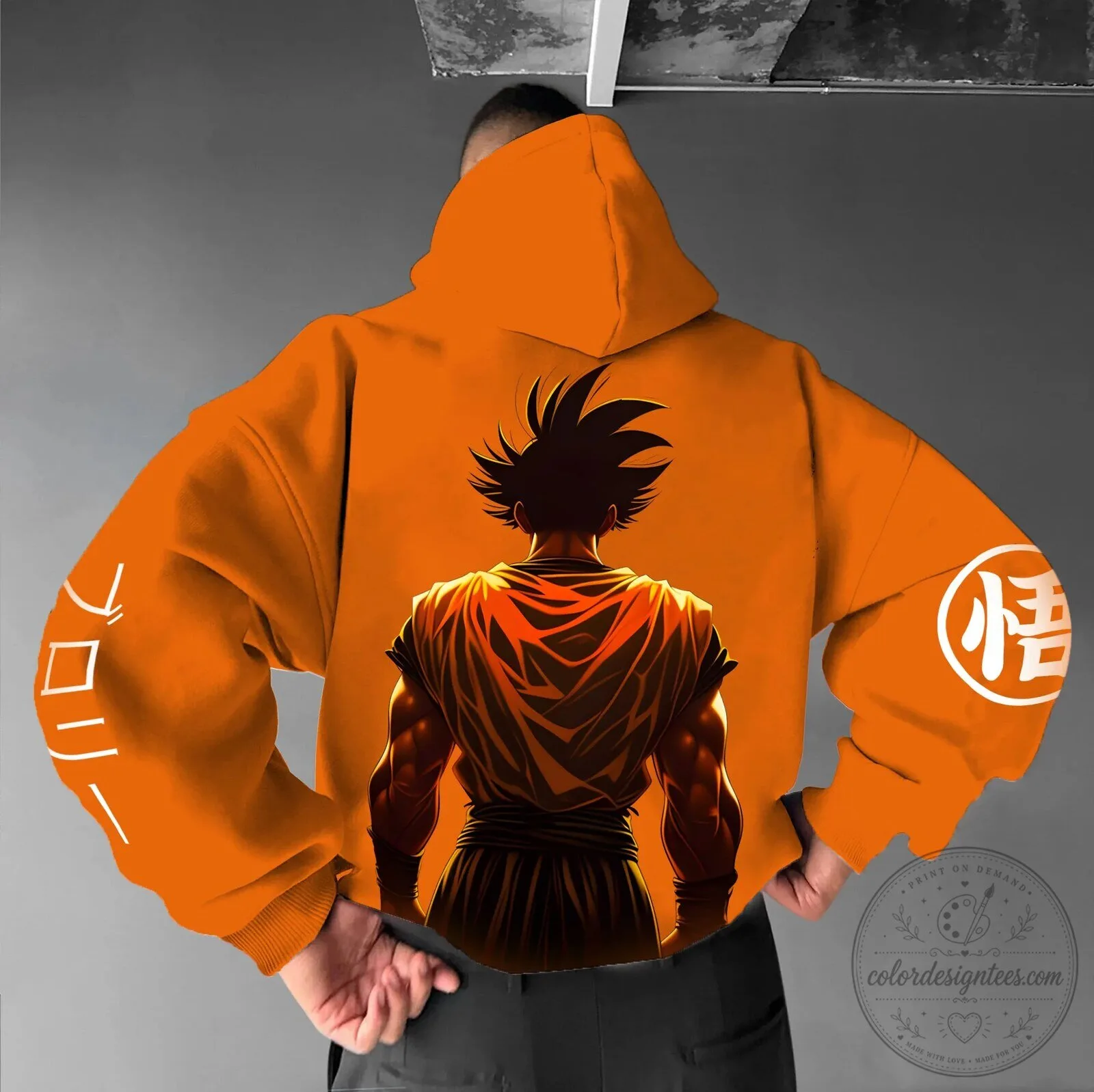 Dragon Ball Z Son Goku Super Saiyan Orange Hoodie