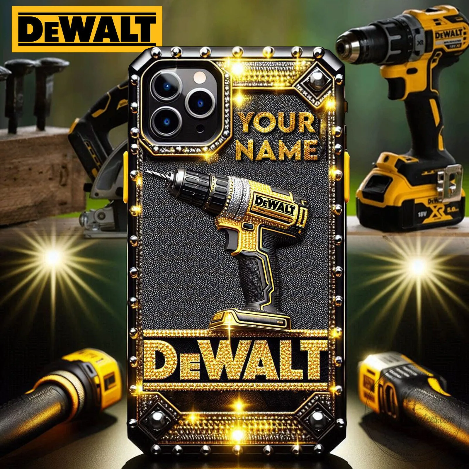 Dewalt Power Tools Personalized Phone Case