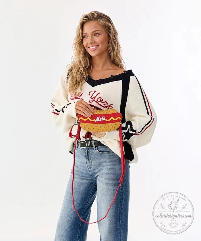 New York Mets Hot Dog Crossbody Bag 17 New York Mets Hot Dog Crossbody Bag