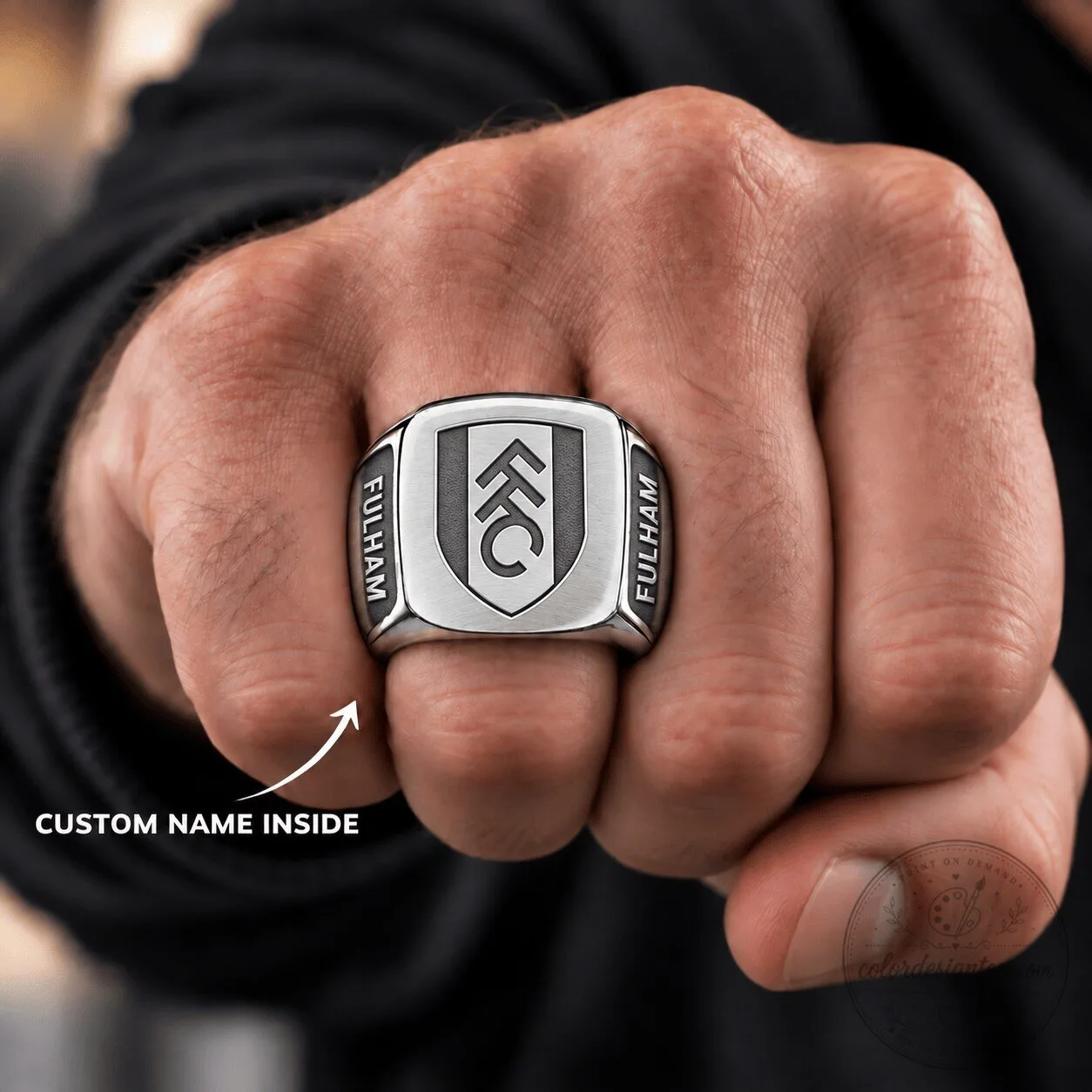 Fulham Football Club English Premier League Crest Ring