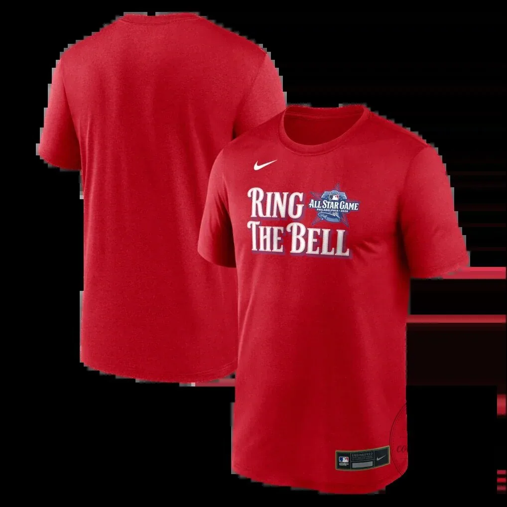 2026 Major League Baseball All-Star Game Ring The Bell Red Graphic T-Shirt