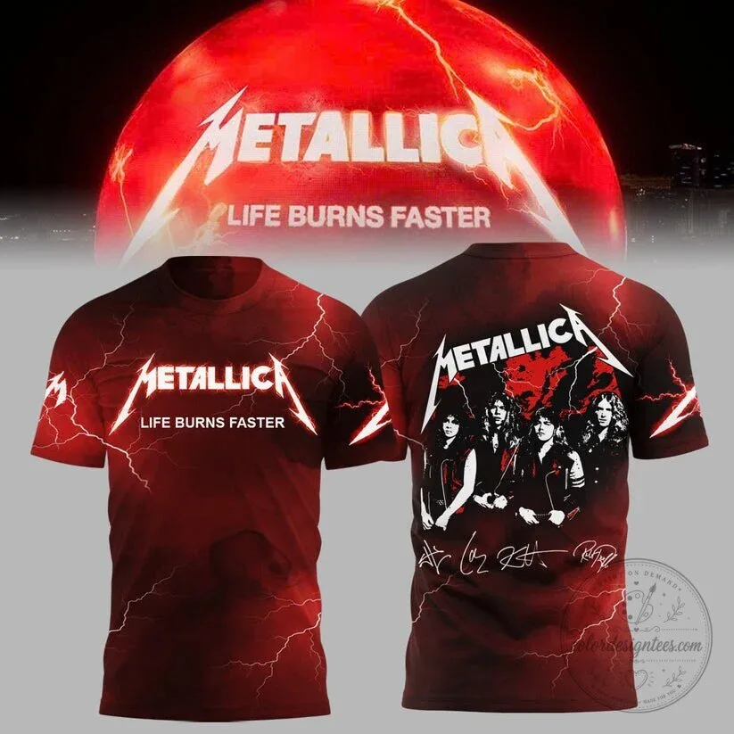 Sphere T-Shirt from Metallica's Life Burns Faster Las Vegas Concert