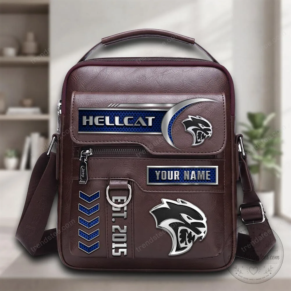 Dodge Hellcat Personalized Leather Crossbody Bag