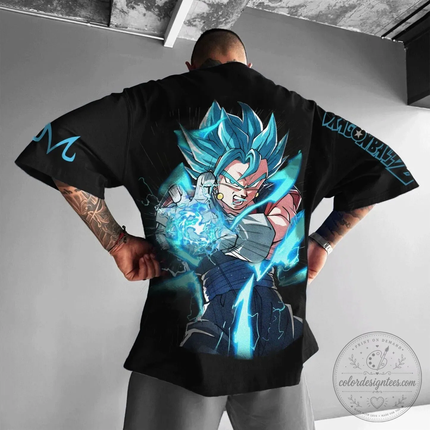 Dragon Ball Super Vegito Blue Super Saiyan God Anime Graphic T-Shirt