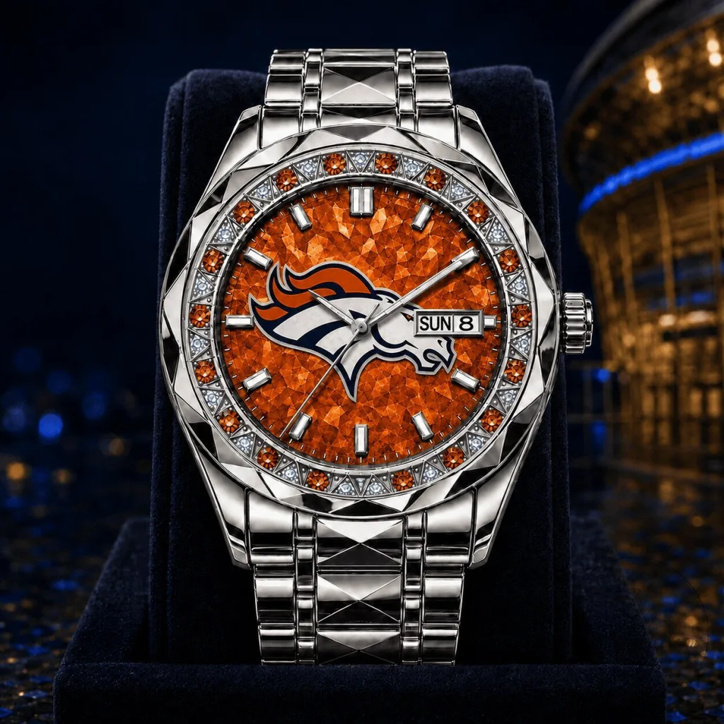 Denver Broncos National Football League Men's Stainless Steel Watch Denver Broncos National Football League Men's Stainless Steel Watch