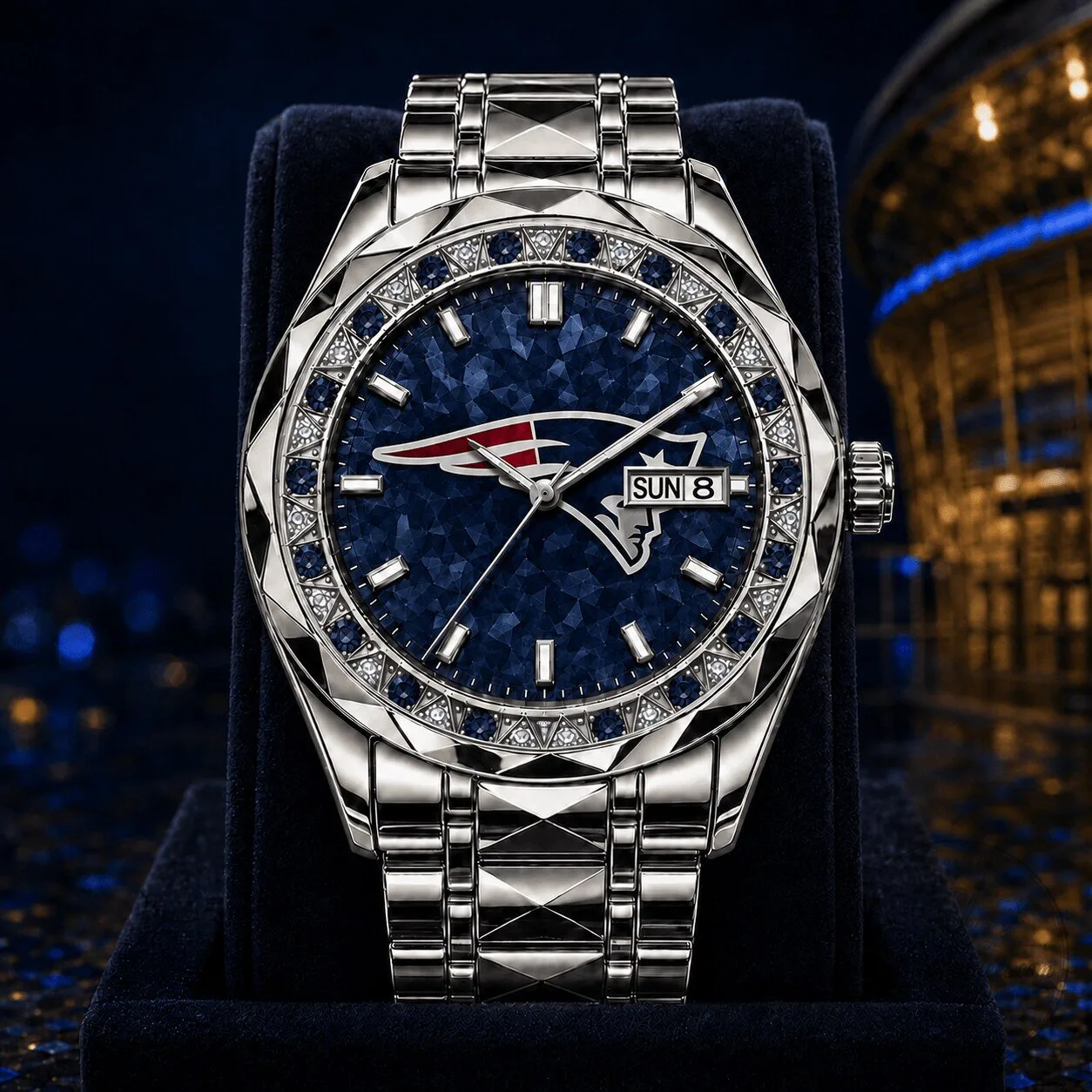 New England Patriots National Football League Diamond Watch
