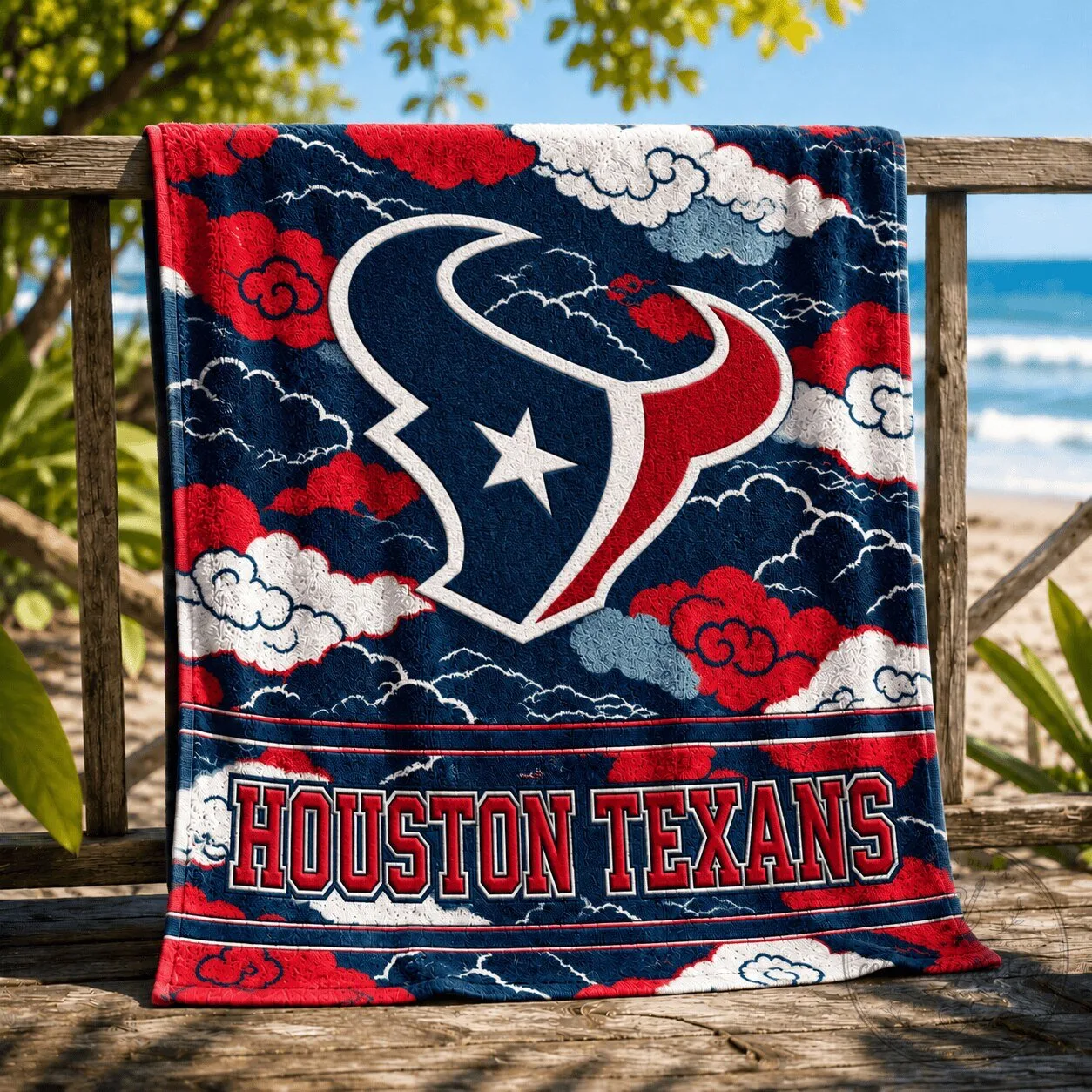 Houston Texans NFL Football Team Logo Beach Towel