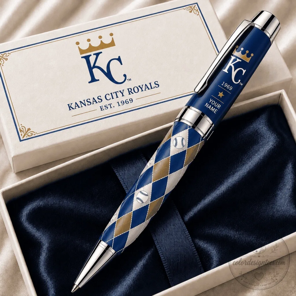 Kansas City Royals Major League Baseball Diamond Pattern Ballpoint Pen Kansas City Royals Major League Baseball Diamond Pattern Ballpoint Pen