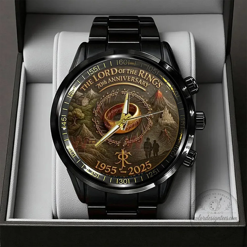 Lord of the Rings 70th Anniversary Black Stainless Steel Watch