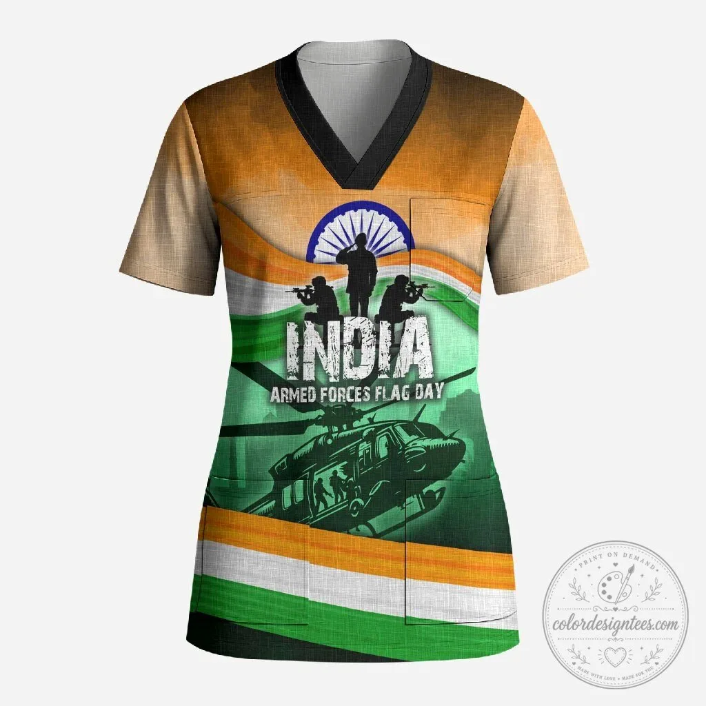 India Armed Forces Flag Day Patriotic Military Soldier Helicopter T-Shirt 6 India Armed Forces Flag Day Patriotic Military Soldier Helicopter T-Shirt