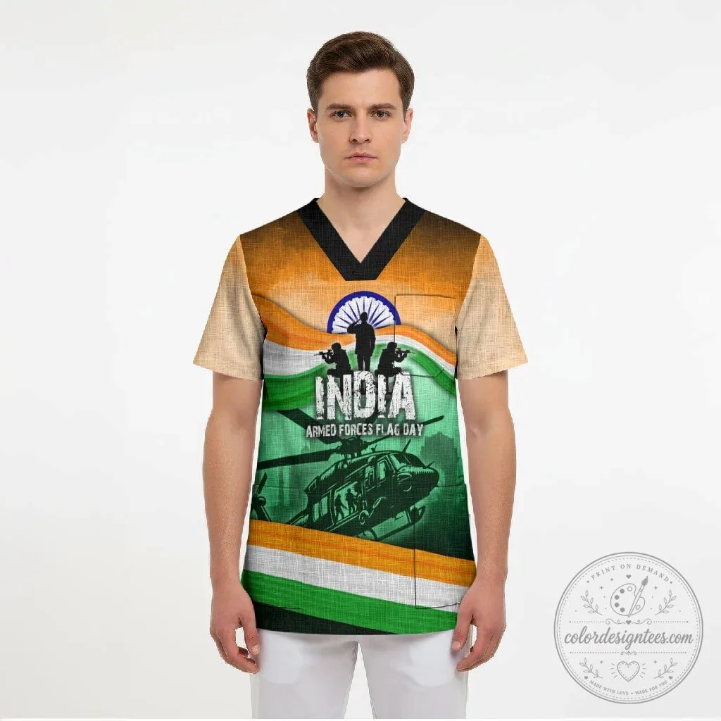 India Armed Forces Flag Day Patriotic Military Soldier Helicopter T-Shirt 9 India Armed Forces Flag Day Patriotic Military Soldier Helicopter T-Shirt