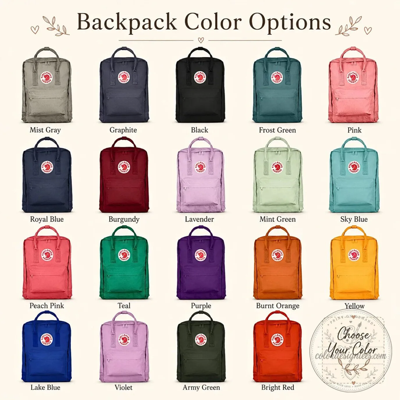 Snoopy Halloween Embroidered Fjallraven Kanken Backpack with Custom Name 7 Snoopy Halloween Embroidered Fjallraven Kanken Backpack with Custom Name