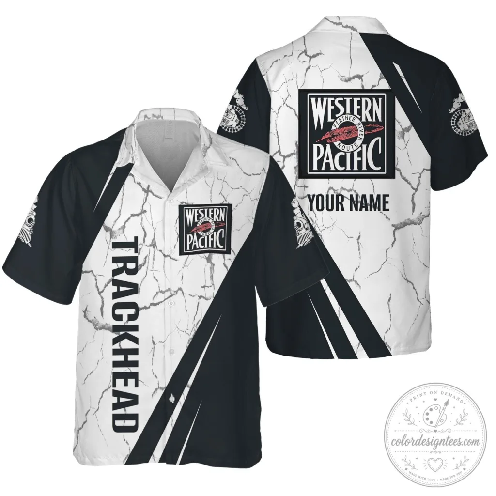 Western Pacific Railroad Trackhead Personalized Hawaiian Shirt Western Pacific Railroad Trackhead Personalized Hawaiian Shirt