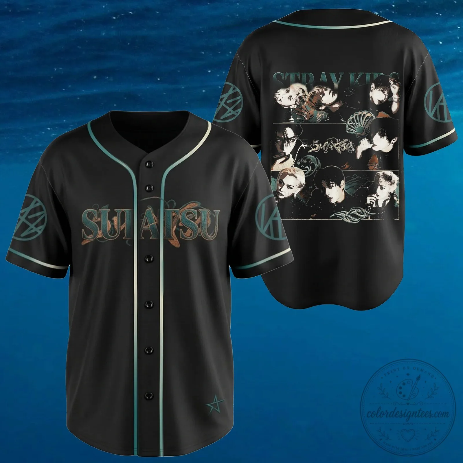 Stray Kids Suiatsu Era K-Pop Music Baseball Jersey for Fans
